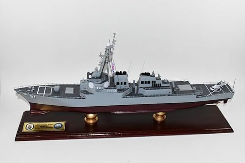Squadron Nostalgia LLC USS Arleigh Burke (DDG-51) Scale Model Mahogany Multicolor