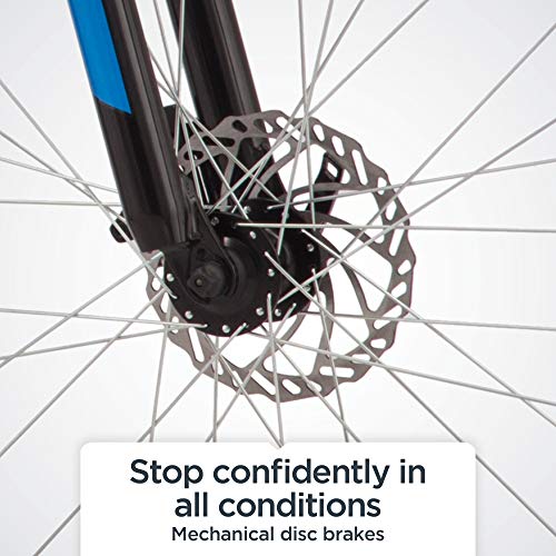 Schwinn GTX 2.0 Comfort Adult Hybrid Bike 700c Black/Blue