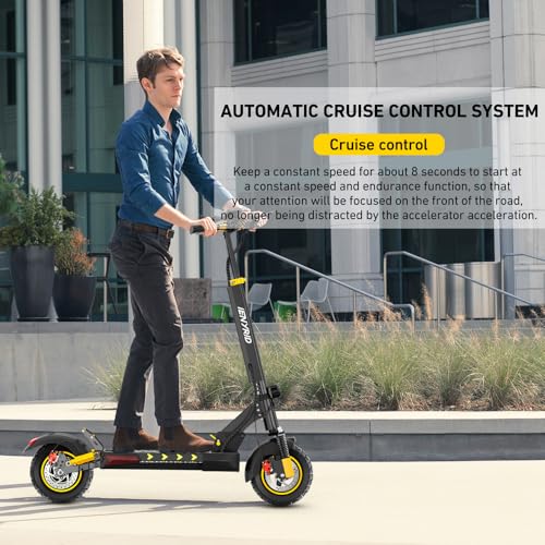 iENYRID Electric Scooter 800W Off-Road 10-Inch Tires, 30 Miles Range Black