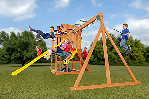 CREATIVE CEDAR DESIGNS Timber Valley Cedar Backyard Playset Blue Accessories