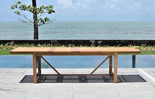 Amazonia Rectangular Extendable Patio Dining Set with 10 Chairs, 11-Piece, Grey