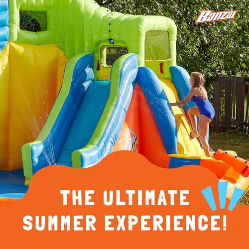 BANZAI Pipeline Twist Inflatable Water Park Multicolor