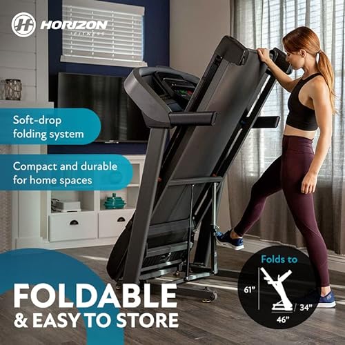 Horizon Fitness T101 Foldable Treadmill Black
