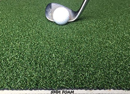PREMIUM PRO Golf Mat 6' x 12' Pro Residential Practice Turf Mat with 5mm Foam Pad Green