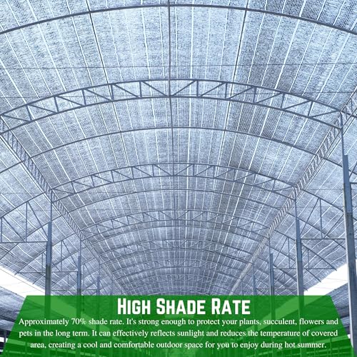 Farm Plastic Supply Aluminet Silver Shade Cloth 70% Reflective 14' x 200'