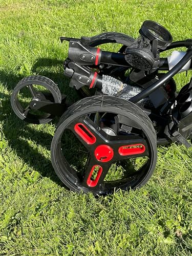 Insanity Golf Electric Golf Trolley with Remote and Seat Black and Yellow