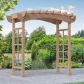 Yardistry Backyard Arbor Large Mocha Brown