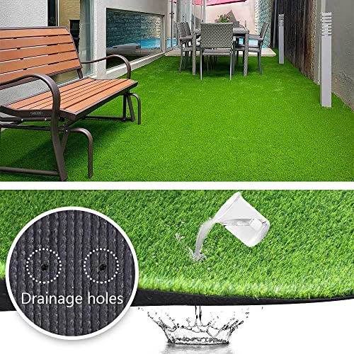 Griclner 18MM Realistic Synthetic Grass Turf Green 11FTx80FT