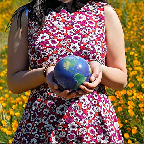 MOVA 8.5" Natural Earth Globe Blue Various Shades