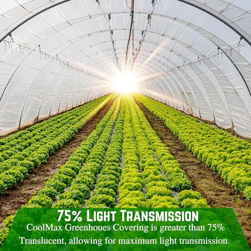 Farm Plastic Supply Clear Coolmax Greenhouse Plastic Sheeting 6 Mil 40' x 100'