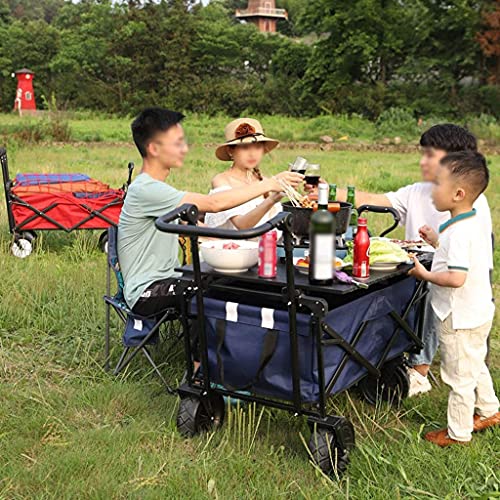 5sssallefaa Folding Utility Wagon Offroad Garden Transport Cart 85kg/187lbs