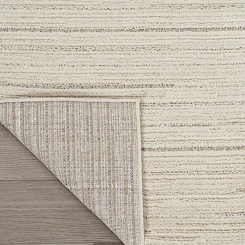 Nourison Andes Scandinavian Area Rug 7'10" x 9'10" Ivory Grey