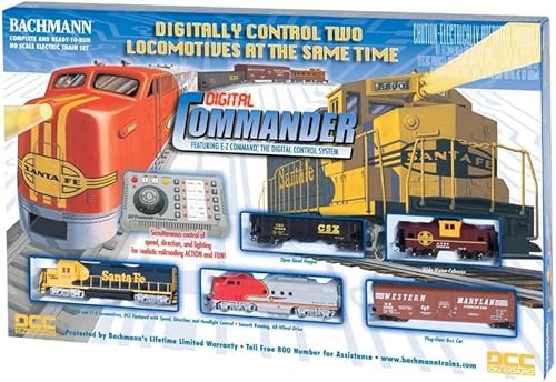 Bachmann Digital Commander DCC Electric Train Set HO Scale Silver