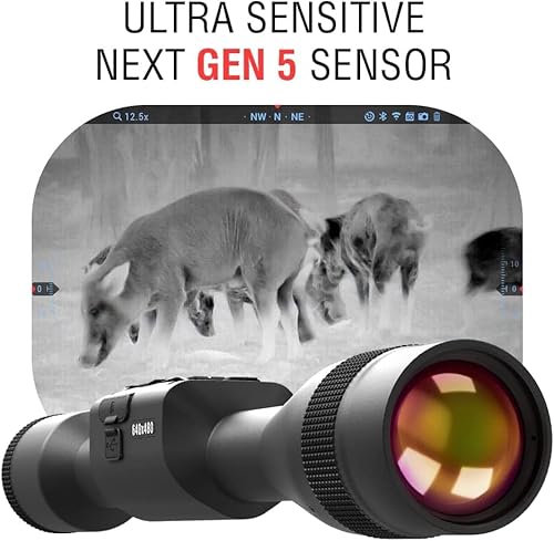 Certified Brands ATN Thor 5 LRF 320 Smart HD Thermal Scope with Laser Rangefinder and Video Recording