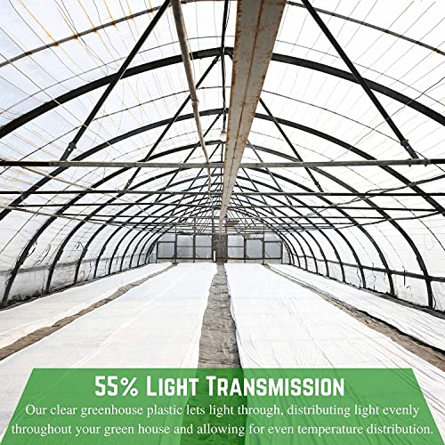 Farm Plastic Supply White Greenhouse Plastic Sheeting 6 mil 32' x 100'