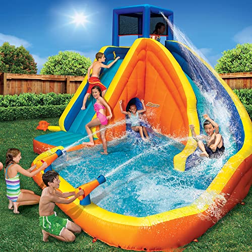BANZAI Sidewinder Falls Inflatable Kids Water Park Multi