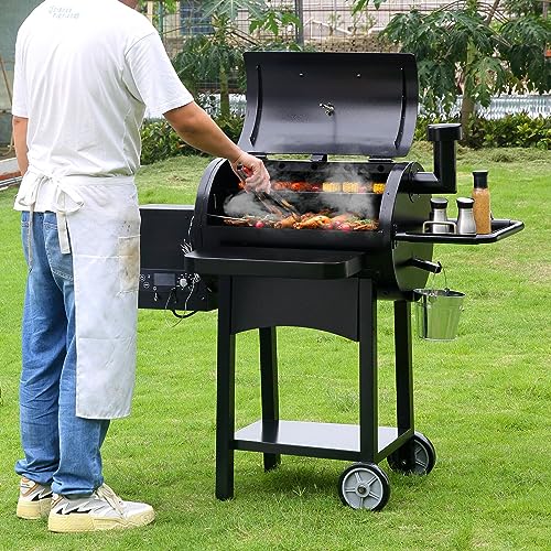 WACTO Portable Charcoal Grill BBQ with Cart - Heavy Duty 53-inch Outdoor Cooker