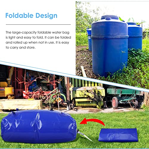 5sssallefaa Portable Soft Water Storage Bladder Cube 1800L Emergency Water Tank One Color