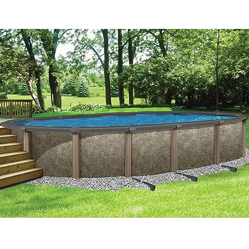 Generic Bluewave Riviera 15'X30' Oval 54" Deep Steel Wall Hybrid Above Ground Pool Standard