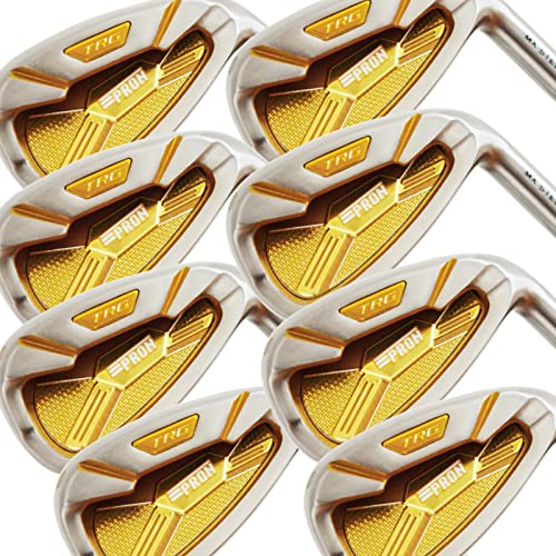 Pron Men's Golf Club Set Japan Iron Chrome Finish TRG22 Model Regular Flex Silver Graphite