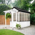Backyard Discovery Bellerose Walk-in Greenhouse Kit White