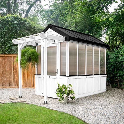 Backyard Discovery Bellerose Walk-in Greenhouse Kit White