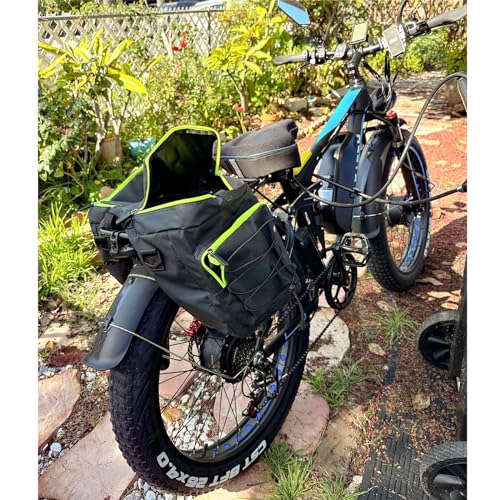 E·Bycco Dual 1000W Motors 2000W Electric Bike for Adults, 35MPH 48V 23Ah Battery Electric Bicycle, Full Suspension 26"*4.0 Fat Tire Hydraulic Disc Brake, Beach Off-Road Mountain E-Bike for Men EB7Pro Blue/2000W/Dual Motor
