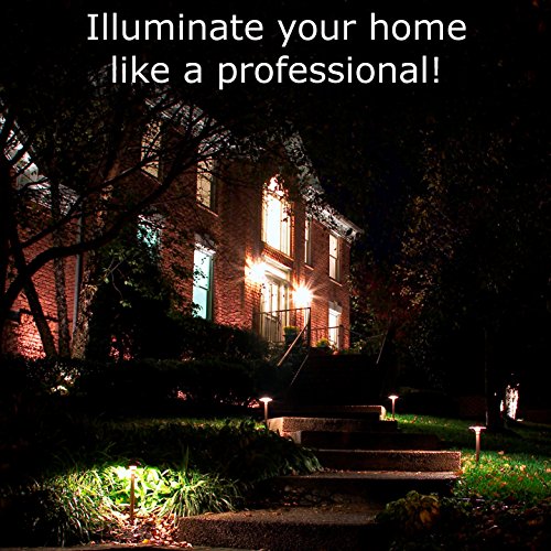 P.M. LIGHTING CS8100-LED Professional Series 8-Light Landscape Lighting System Copper
