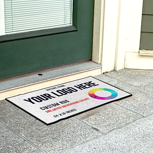 VictoryStore Custom Doormat 24x36 Inches Full Color Print Customizable