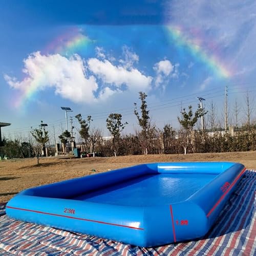 GEPAS Inflatable Pool Water Walking Ball with Blower 23x23x1.8ft Blue
