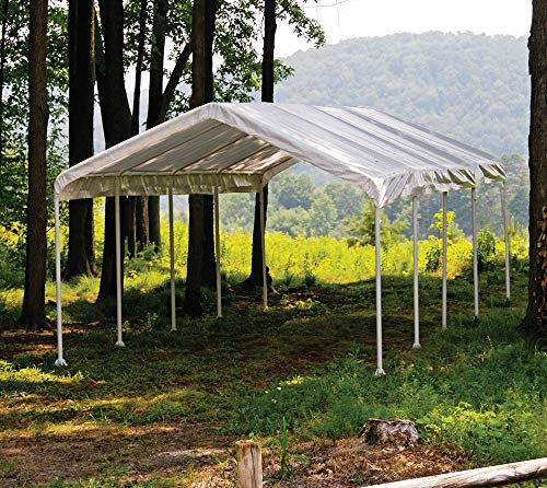 ShelterLogic 12' x 26' SuperMax Heavy Duty Steel Frame Canopy White