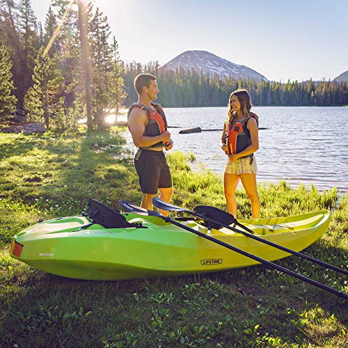 Lifetime Manta 100 Tandem Kayak with Paddles Yellow/Lime 10-Foot