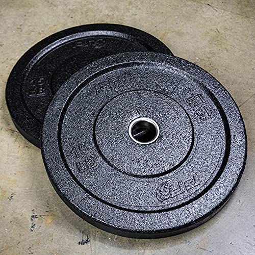 PRx Performance Crumb Rubber Bumper Plate Pairs Olympic Weights Black