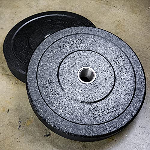 PRx Performance Crumb Rubber Bumper Plate Pairs Olympic Weights Black