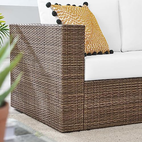 Modway Convene Love Seat Cappuccino White