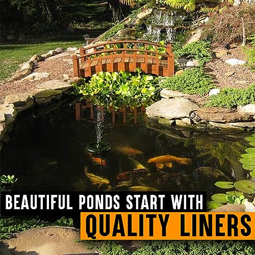 LifeGuard Pond Liner 20 ft. x 35 ft. 60 Mil EPDM Rubber Combo Black