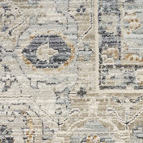 Nourison Nyle Distressed Area Rug Light Blue 12' x 15'9