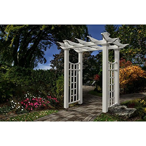 Vita Fairfield Deluxe Vinyl Arbor 58"x92" White