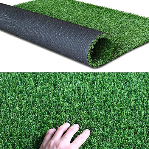 Griclner 18MM Realistic Synthetic Grass Turf Green 11FTx80FT