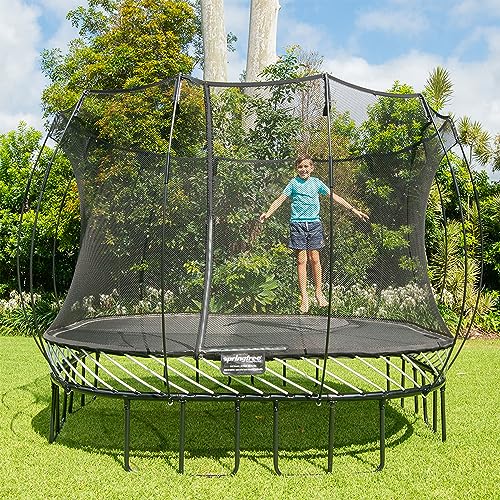 Springfree Large Square Trampoline 11ft x 11ft with FlexrHoop Bundle