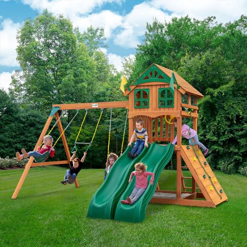 Gorilla Playsets Avalon Wooden Swing Set Cedar