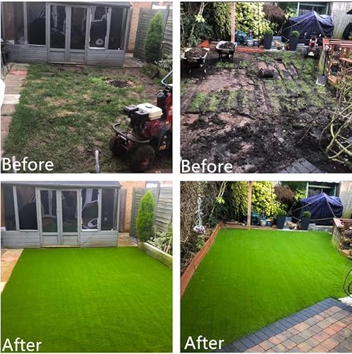Petgrow Thick Artificial Grass Turf Mat 5 x 60ft Green