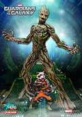 Platz Dragon Models Guardians of The Galaxy Groot with Rocket Raccoon Vignette 1/9 Scale
