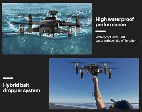 G camolech Ideafly Fishing Drone 4K Camera 1kg Payload Waterproof Black