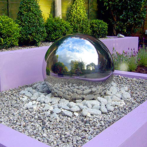 LSX 40 Inch Stainless Steel Gazing Ball Silver
