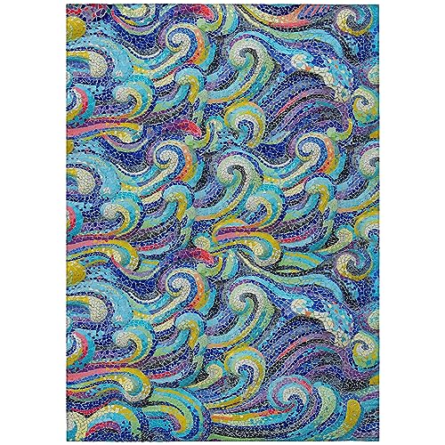 Addison Rugs Surfside ASR44 Ocean Indoor Outdoor Rug 10' x 14' Easy Clean Machine Washable