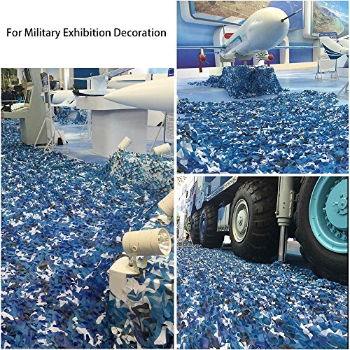 WarmHeartting Camouflage Net Blue Ocean Camo for Photography Background & Hunting Blinds