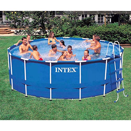Intex 15ft X 48in Metal Frame Pool Set Blue