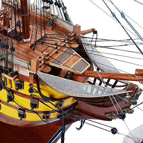 Old Modern Handicrafts Museum-Quality HMS Victory Model Ship Red