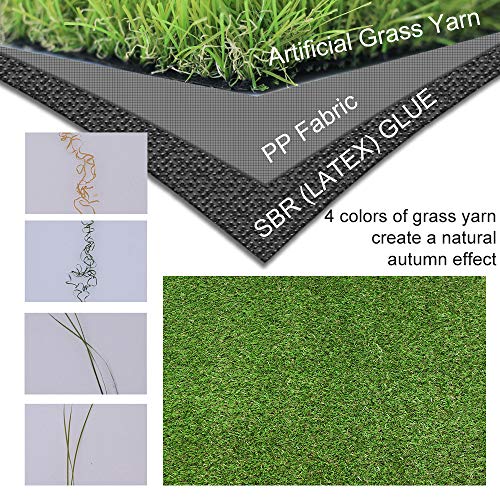 Griclner 35mm Artificial Turf Lawn Fake Grass Green 11FTx79FT